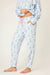 PJ Salvage Blue Haze Doggone Cold Dog Print Pointelle Banded Pants RUDCP