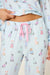 PJ Salvage Blue Haze Doggone Cold Dog Print Pointelle Banded Pants RUDCP
