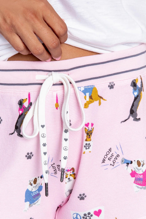 PJ Salvage Blush Woof For Love Short Pajama Set REWLLS/REWLS