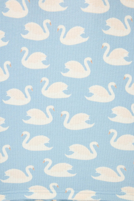 PJ Salvage Boyfriend Boxer Swans-A-Swimming PJ Short Set RWBXST