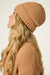 PJ Salvage Chenille Waffle Beanie RUCWBE- CARAMEL