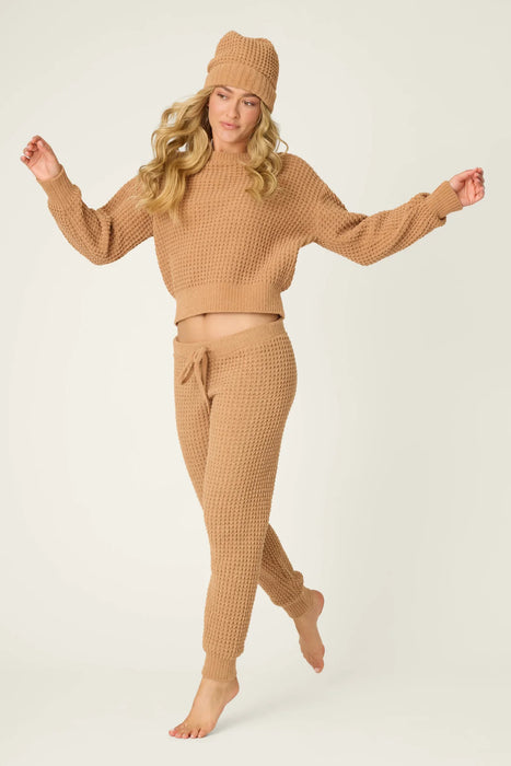 PJ Salvage Chenille Waffle Beanie RUCWBE- CARAMEL
