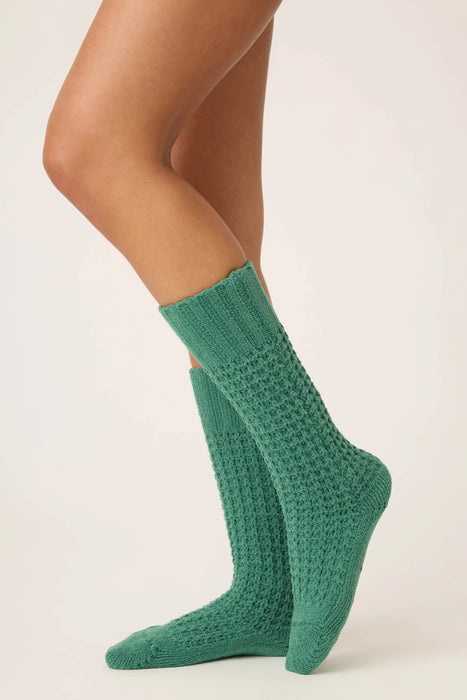PJ Salvage Chenille Waffle Crew Socks RUCWFX
