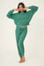 PJ Salvage Chenille Waffle Long Sleeve Forest Top RUCWLS