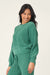 PJ Salvage Chenille Waffle Long Sleeve Forest Top RUCWLS