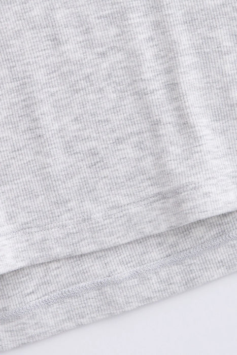 PJ Salvage Cloud Grey Lacey Basics Long Sleeve Top RNLBLS