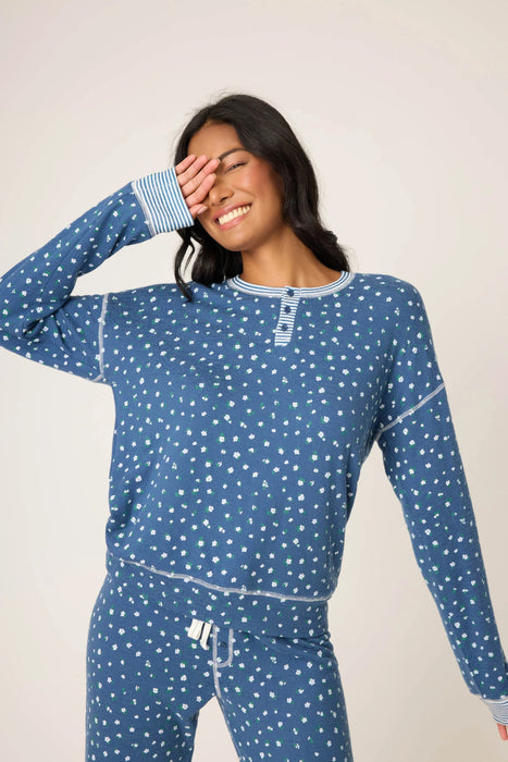 PJ Salvage Cozy Life Ditsy Floral Pajama Set RUCZLS2/RUCZP2