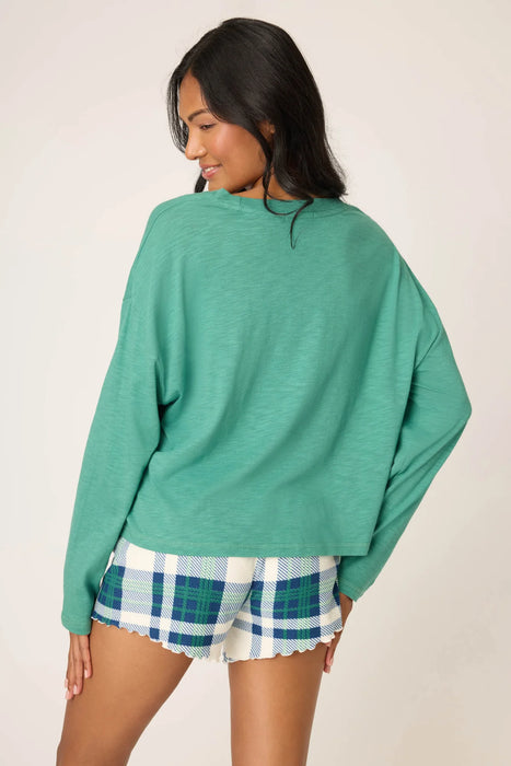 PJ Salvage Cozy Life "Love" Long Sleeve Pajama Set RUCZLS3/RUCZS1