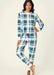 PJ Salvage Cozy Life Thermal Velour Plaid Pajama Set RUCZLS1/RUCZP3
