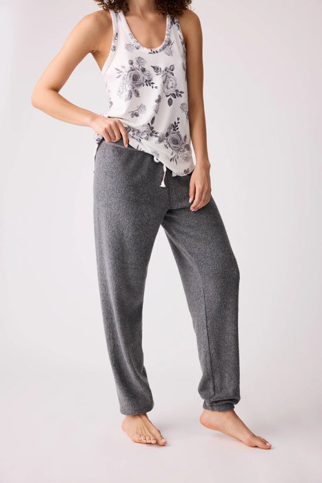 PJ Salvage Dark Charcoal Feeling Loved Banded Lounge Pants RRFLP2