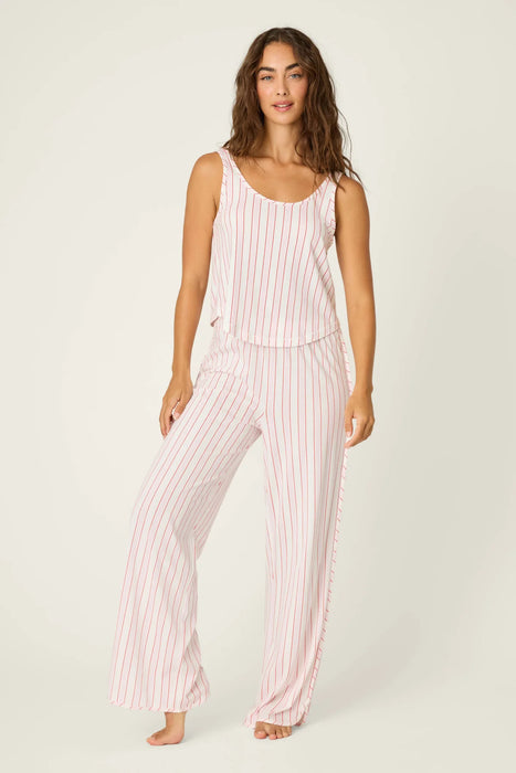 PJ Salvage Feeling Loved Striped Pajama Set RWFETK/RWFEP1