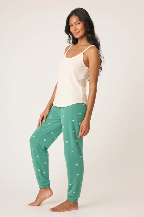 PJ Salvage Forest Outsider Embroidered Bear Banded Pants RUTHP1
