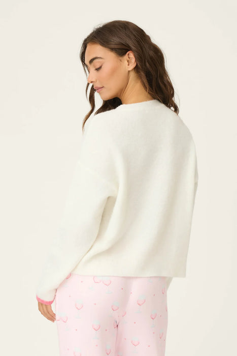 PJ Salvage Happy Hour "Lets Drink About it" Snuggle Sweater RWHHLS2