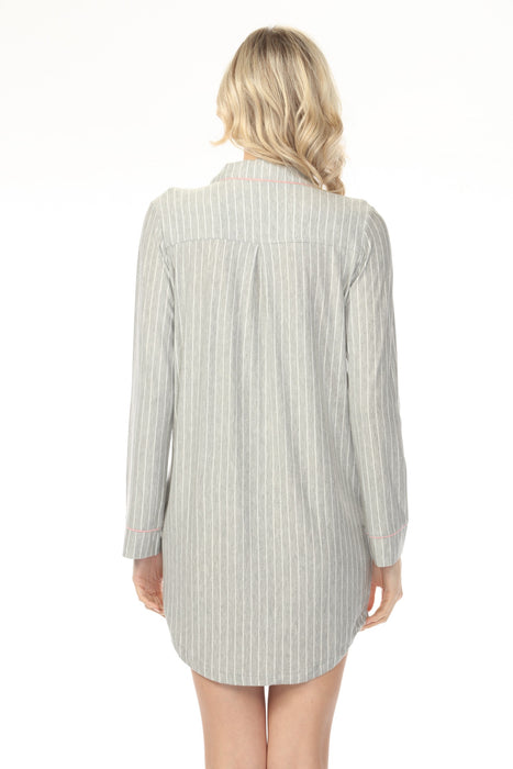 PJ Salvage Heather Grey Lazy Day Dreams Night Shirt RSLDNS