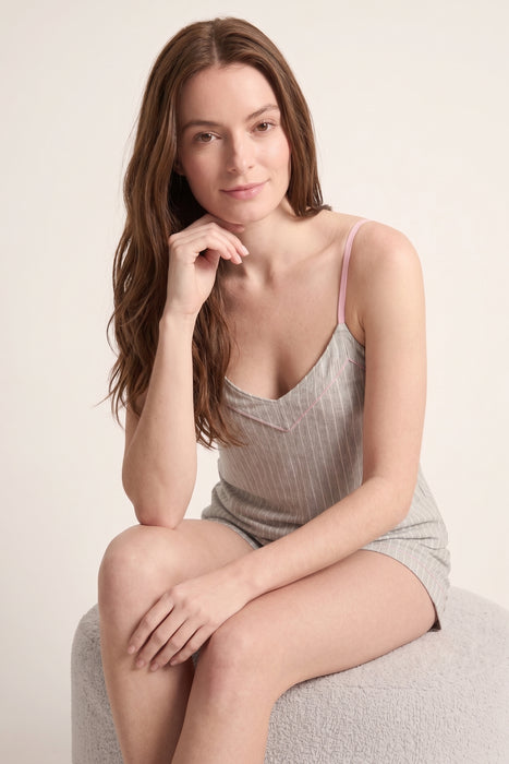 PJ Salvage Heather Grey Lazy Days Short Set RSLDC2/RSLDS2