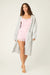 PJ Salvage Heather Grey My Dog Is My Valentine Long Line Cardigan RWDVCA