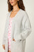 PJ Salvage Heather Grey My Dog Is My Valentine Long Line Cardigan RWDVCA