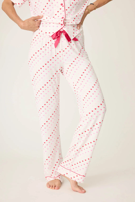 PJ Salvage Style RRDDP Ivory Day Dreams Heart Pajama Pants