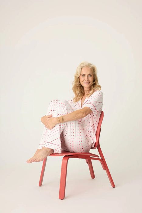 PJ Salvage Ivory Day Dreams Heart Pajama Pants RRDDP