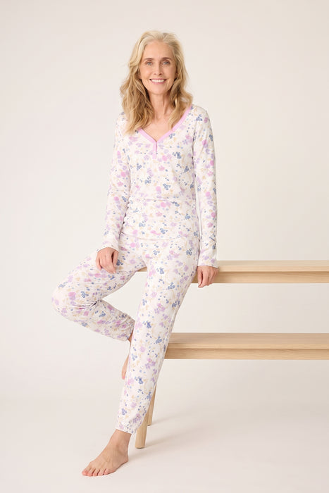 PJ Salvage Ivory Floral More Amour Lounge Set RRMALS/RRMAP