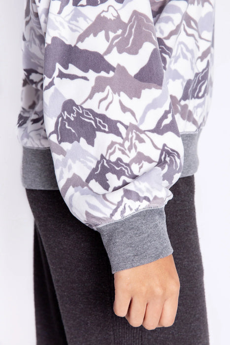 PJ Salvage Ivory Mountain Bound Lounge Hoodie REMBHD