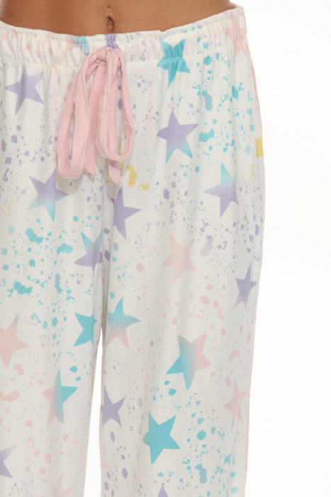 PJ Salvage Ivory Star Splatter Pajama Set RKSTPJ