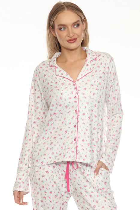 PJ Salvage Ivory Vintage Remix Pajama Set RNVRLS1/RNVRP1