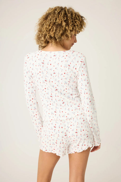 PJ Salvage La Rose Ditsy Floral Print Cardigan RULVCA