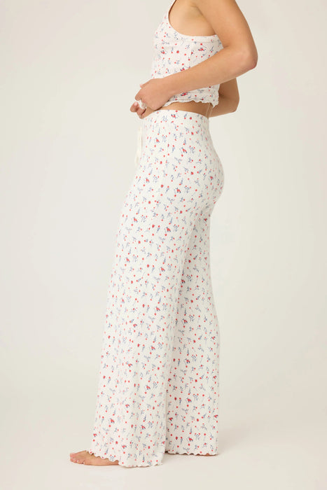 PJ Salvage La Rose Ditsy Floral Ribbed Pajama Set RULVC/RULVP2