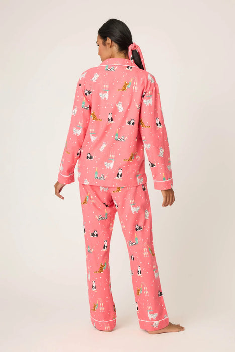 PJ Salvage Let's Get Fizzical 3-Piece Flannel PJ Set RUFLPJ