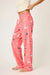 PJ Salvage Let's Get Fizzical Cat Print Flannel Pant RUFLP