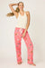PJ Salvage Let's Get Fizzical Cat Print Flannel Pant RUFLP