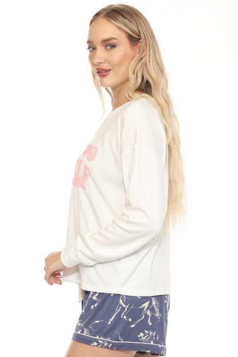 PJ Salvage Natural Espresso Yourself Flannels Long Sleeve Top RKFLLS