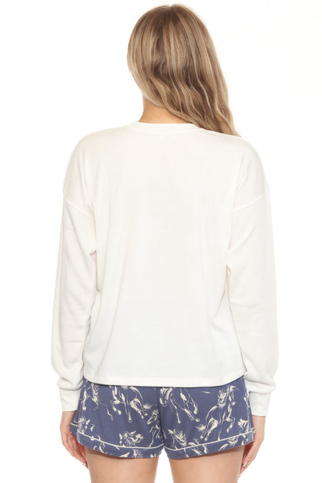 PJ Salvage Natural Espresso Yourself Flannels Long Sleeve Top RKFLLS