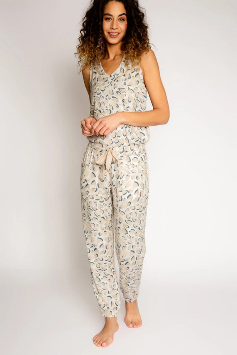 PJ Salvage Oatmeal Wild About You Banded Lounge Pants RMWAP