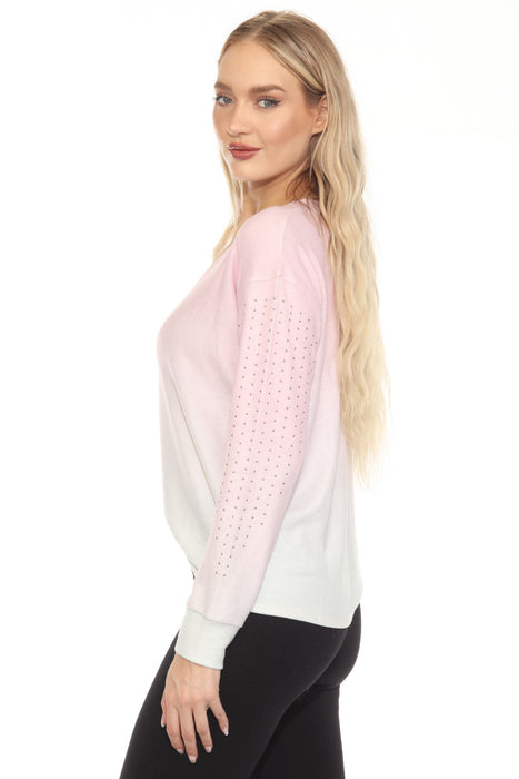 PJ Salvage Pastel Pink Gradient Goodness Long Sleeve Lounge Top RHGGLS