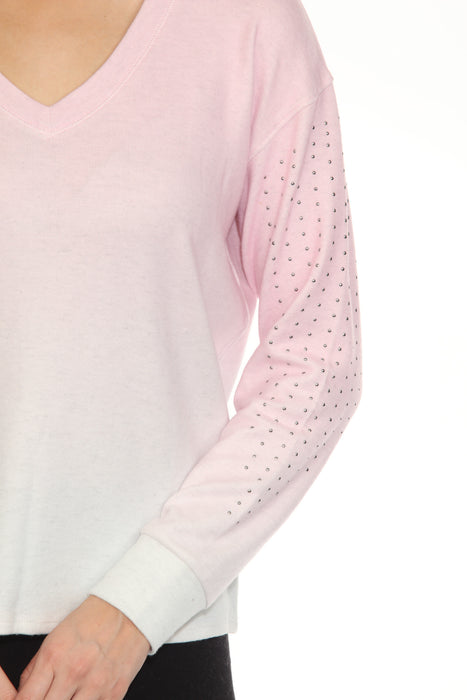 PJ Salvage Pastel Pink Gradient Goodness Long Sleeve Lounge Top RHGGLS