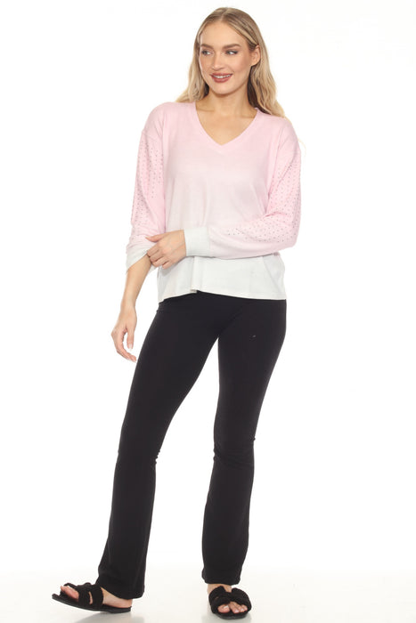 PJ Salvage Pastel Pink Gradient Goodness Long Sleeve Lounge Top RHGGLS