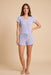 PJ Salvage Peri Vacay Vibes Baby Peachy Waffle Lounge Set RUVVT/RUVVS1