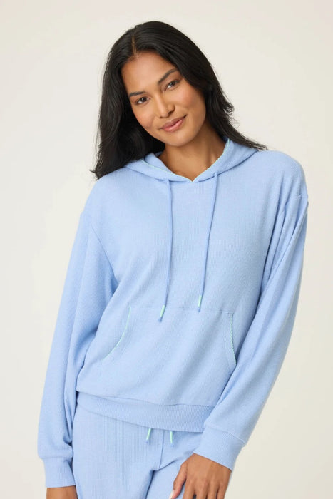 PJ Salvage Peri Vacay Vibes Waffle Hoodie Loungewear Set RUVVHD/RUVVP1