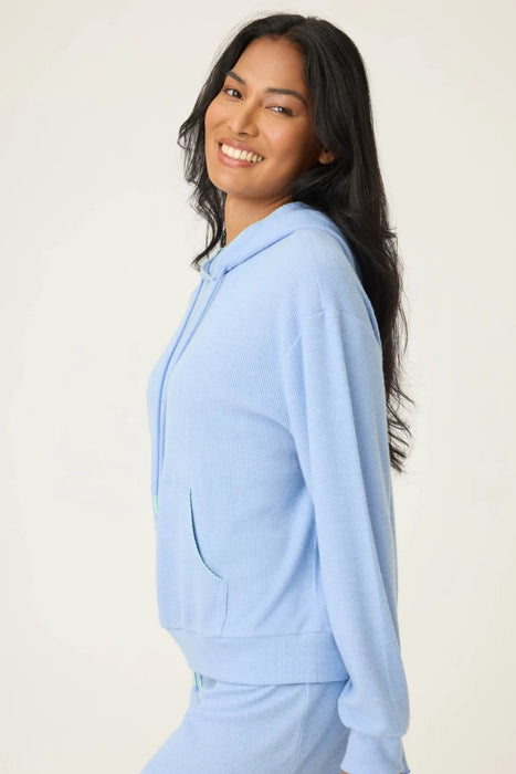 PJ Salvage Peri Vacay Vibes Waffle Hoodie Loungewear Set RUVVHD/RUVVP1