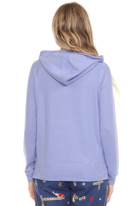 PJ Salvage Periwinkle It's A Wineful Life Hoodie RGWLHD