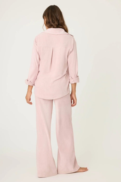 PJ Salvage Pink Clay Winter Classics Long Pajama Set RQWCLS1/RQWCP