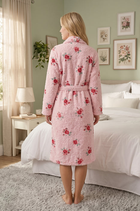 PJ Salvage Pink Let's Get Cozy Floral Print Robe RVHRR