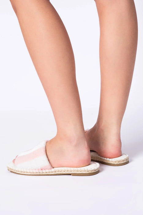 PJ Salvage Pink Rose Resort Essentials Slipper Slides RNRESL