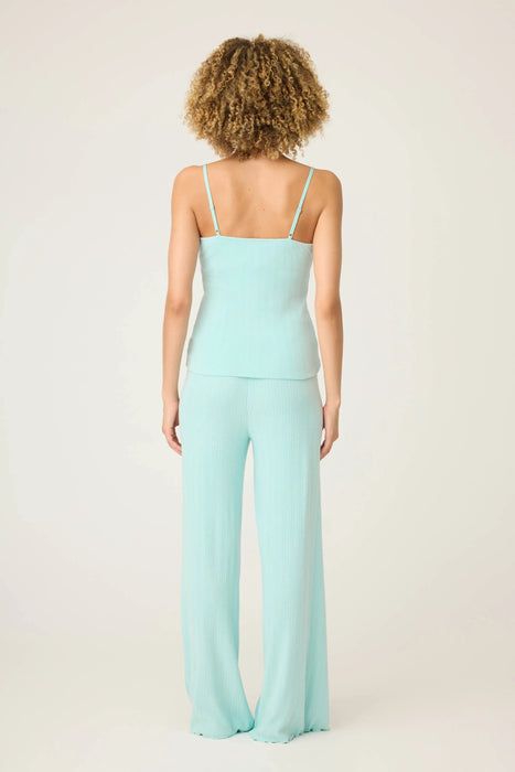 PJ Salvage Pointelle Essentials Solid Mint Pants PJ Set RUPEST2