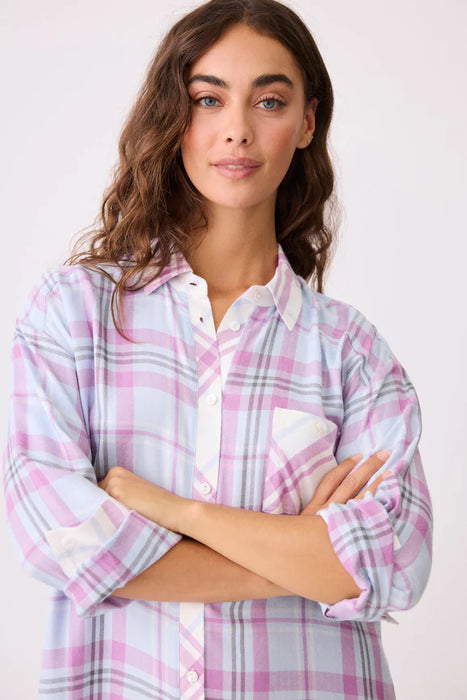 PJ Salvage Blue Haze Seeing Stripes Night Shirt RPSENS