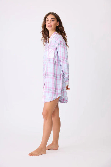 PJ Salvage Blue Haze Seeing Stripes Night Shirt RPSENS