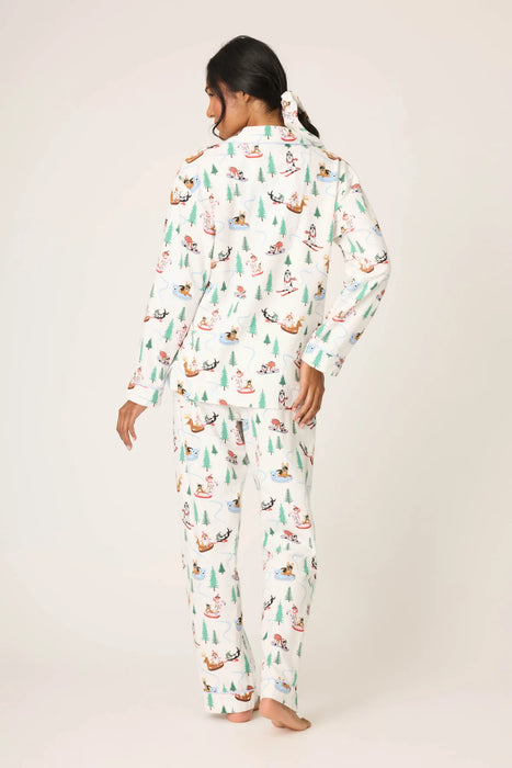 PJ Salvage Sleigh All Day 3-Piece Flannel PJ Set RUFLPJ