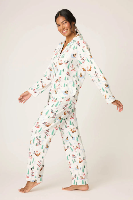PJ Salvage Sleigh All Day 3-Piece Flannel PJ Set RUFLPJ